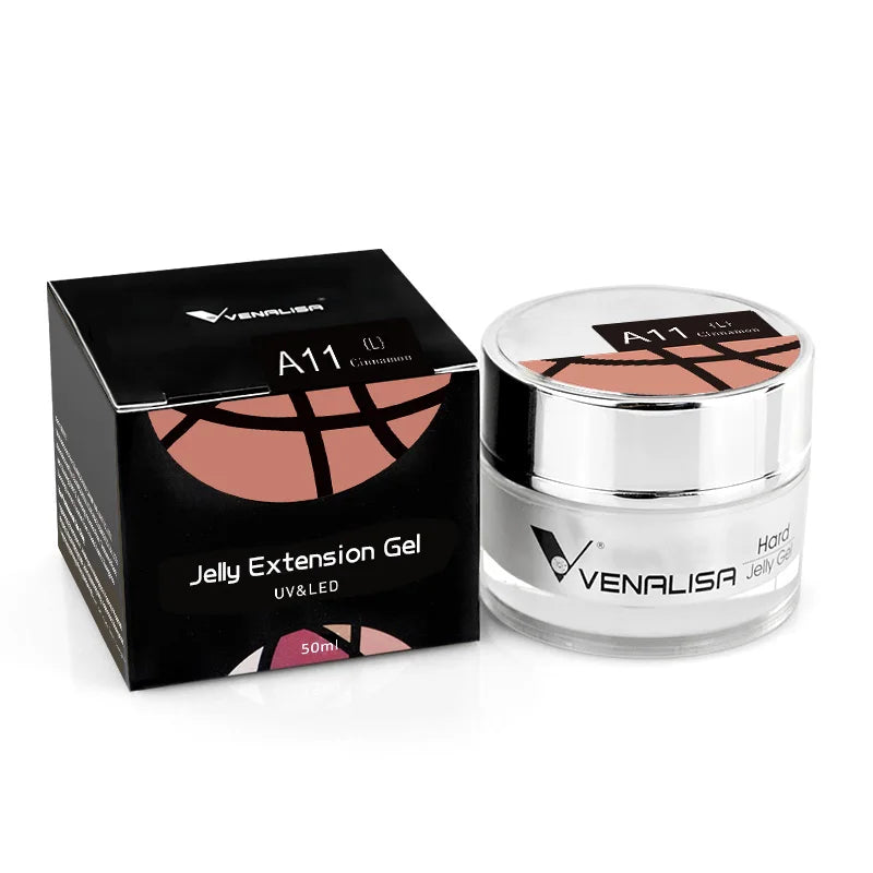 50ml Venalisa New Extension UV LED Jelly Gel Soak Off Sculpture Camouflage Poly Nail CANNI Supply Extending Clear Color Nail Gel
