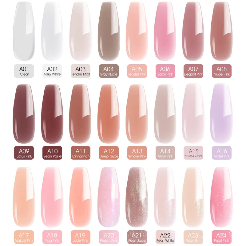 50ml Venalisa New Extension UV LED Jelly Gel Soak Off Sculpture Camouflage Poly Nail CANNI Supply Extending Clear Color Nail Gel