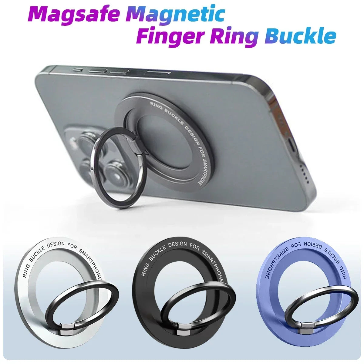 Magnetic for Magsafe Phone Holder Stand Mini Magnet Finger Ring Socket Cellphone Bracket for IPhone 16 15 14 13 12Pro/Max