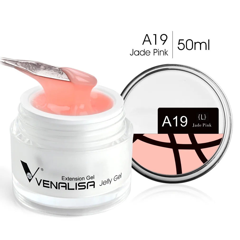 50ml Venalisa New Extension UV LED Jelly Gel Soak Off Sculpture Camouflage Poly Nail CANNI Supply Extending Clear Color Nail Gel