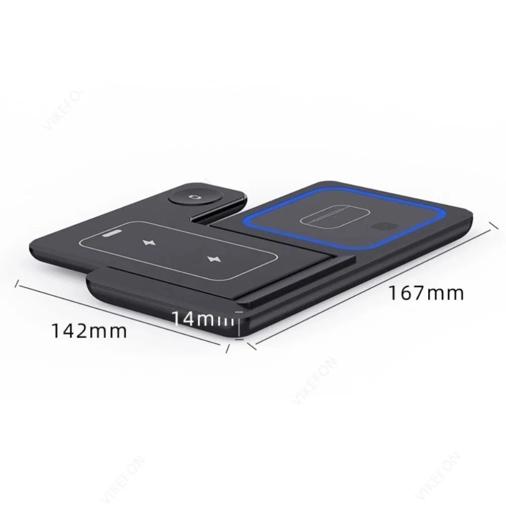 3-in-1 Foldable Travel Charging Station