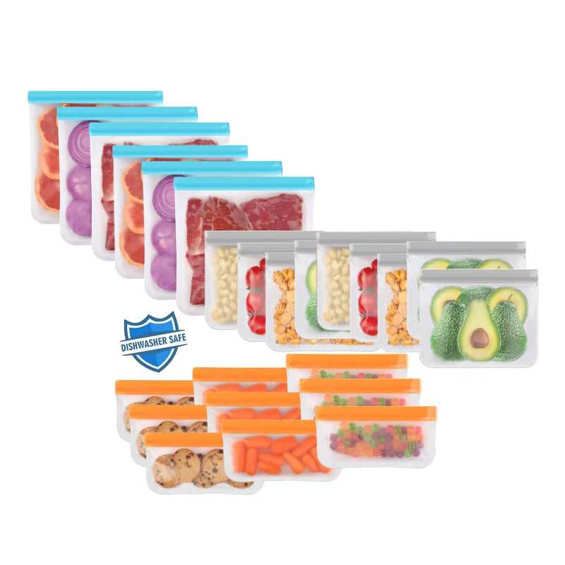 Free Set of 3 Reusable Silicone Food Storage Bags | Just Pay Shipping | Delivered to Jamaica