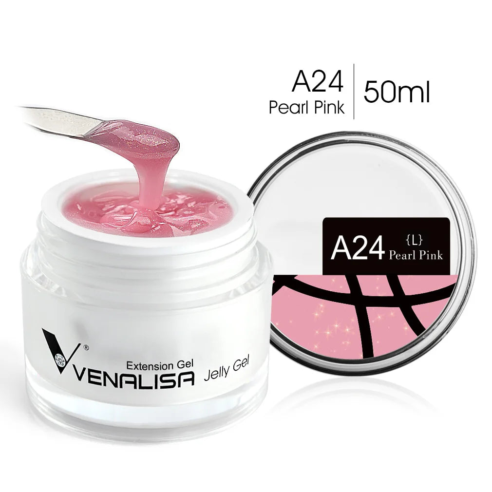 50ml Venalisa New Extension UV LED Jelly Gel Soak Off Sculpture Camouflage Poly Nail CANNI Supply Extending Clear Color Nail Gel