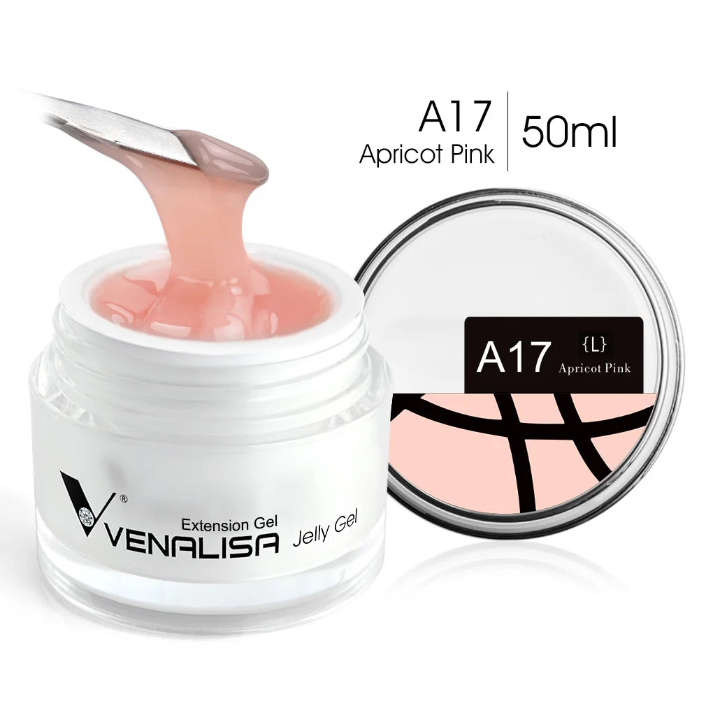 50ml Venalisa New Extension UV LED Jelly Gel Soak Off Sculpture Camouflage Poly Nail CANNI Supply Extending Clear Color Nail Gel