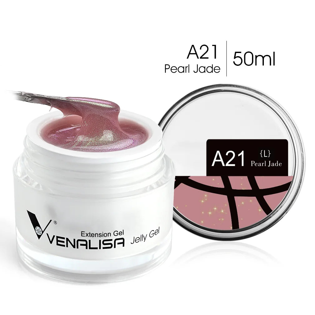50ml Venalisa New Extension UV LED Jelly Gel Soak Off Sculpture Camouflage Poly Nail CANNI Supply Extending Clear Color Nail Gel