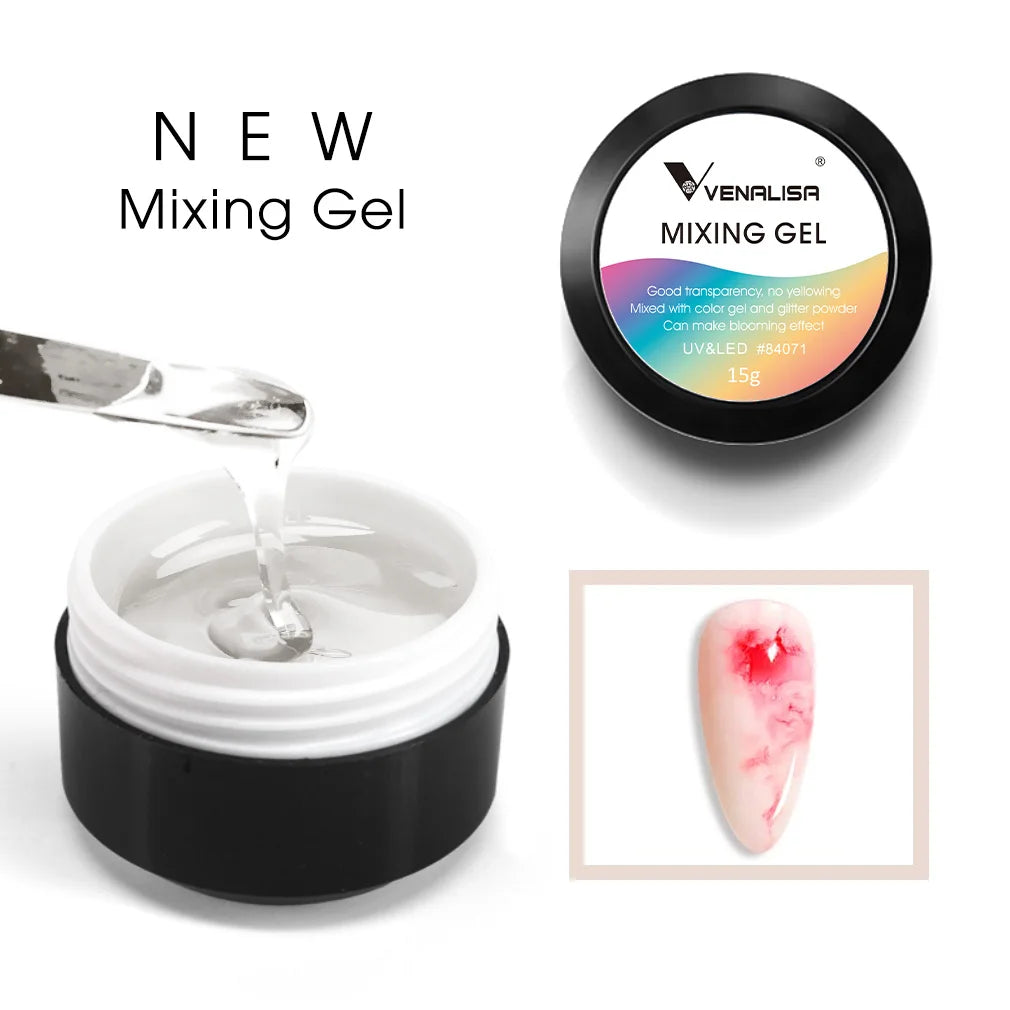 50ml Venalisa New Extension UV LED Jelly Gel Soak Off Sculpture Camouflage Poly Nail CANNI Supply Extending Clear Color Nail Gel