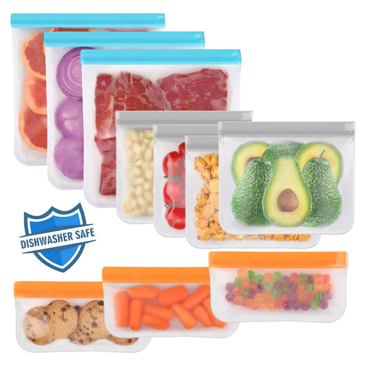 Free Set of 3 Reusable Silicone Food Storage Bags | Just Pay Shipping | Delivered to Jamaica