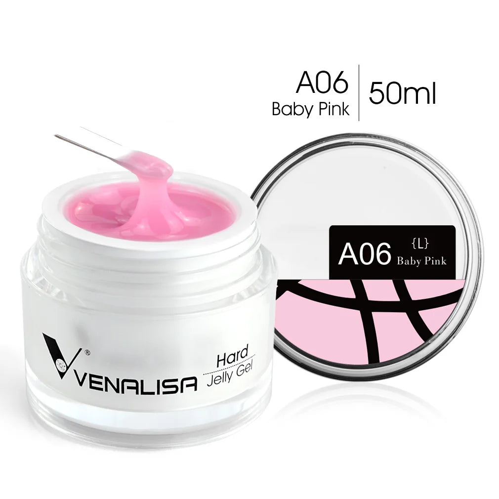 50ml Venalisa New Extension UV LED Jelly Gel Soak Off Sculpture Camouflage Poly Nail CANNI Supply Extending Clear Color Nail Gel