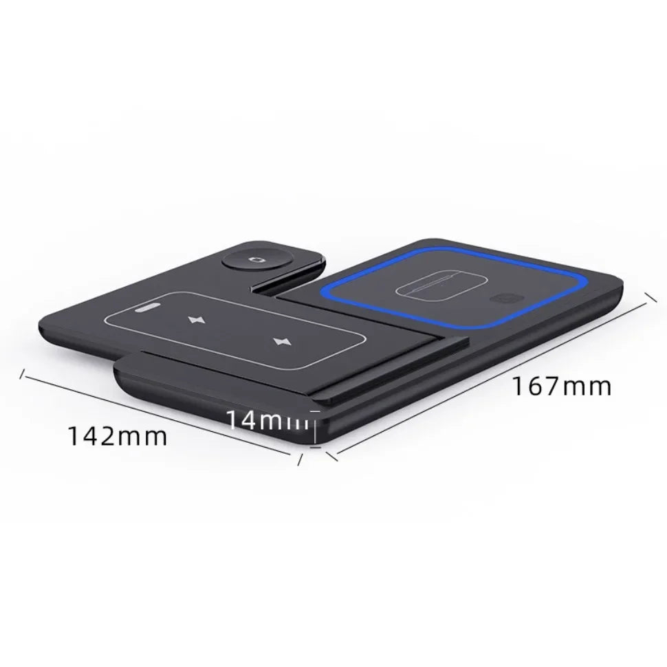 3-in-1 Foldable Travel Charging Station