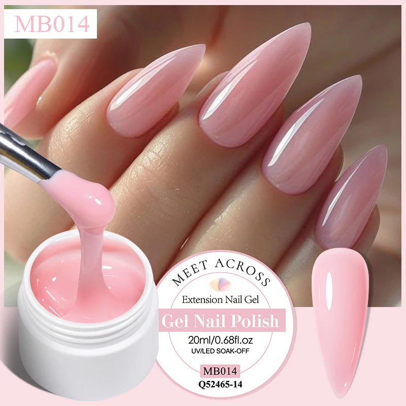 8ml Aurora Extension Gel Nail Polish Blue Pink Purple Acrylic Camouflage Hard Gel Semi Permanent UV Gel For Nails Extension DIY