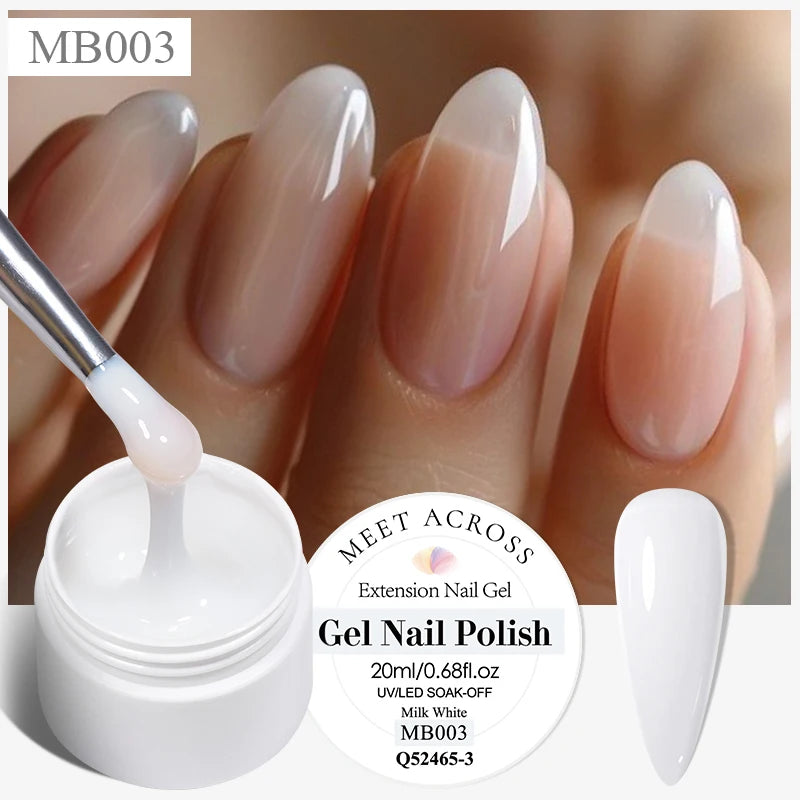 8ml Aurora Extension Gel Nail Polish Blue Pink Purple Acrylic Camouflage Hard Gel Semi Permanent UV Gel For Nails Extension DIY