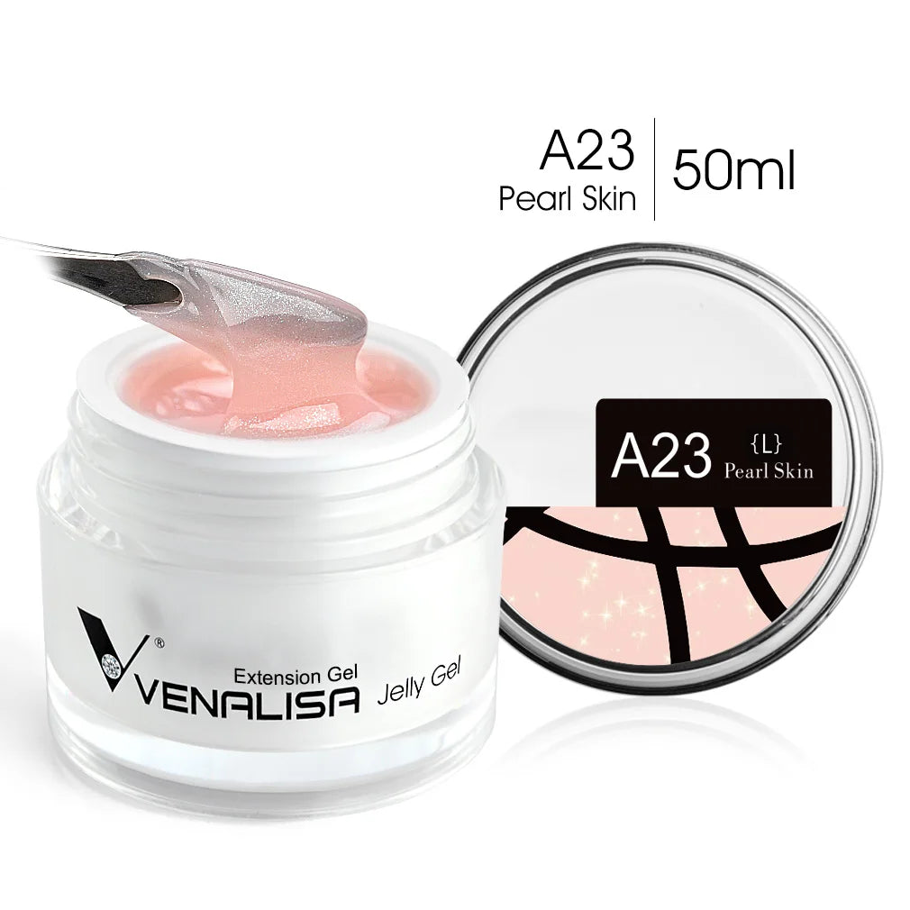 50ml Venalisa New Extension UV LED Jelly Gel Soak Off Sculpture Camouflage Poly Nail CANNI Supply Extending Clear Color Nail Gel
