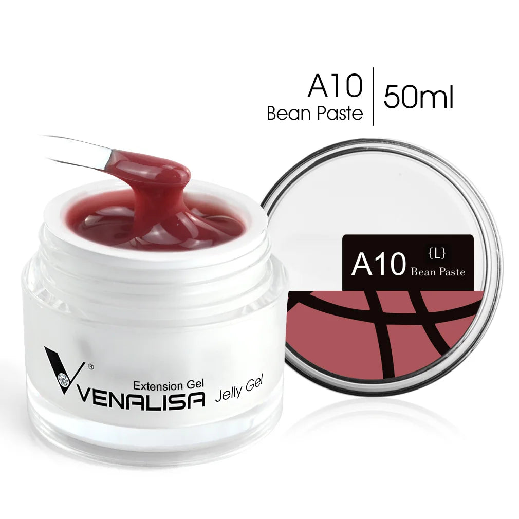 50ml Venalisa New Extension UV LED Jelly Gel Soak Off Sculpture Camouflage Poly Nail CANNI Supply Extending Clear Color Nail Gel